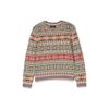 Polo Sweater Kids SS23 Striped Pattern Embroidered Cotton Blend Knit Multi-Color Kids Sweater 323901554-001