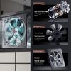 Вытяжной вентилятор для кухни и промышленности с высокой мощностью всасывания и вытяжным зонтом