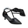 Fashion 2025 Summer New Closed Toe Women's Sandals Concise Fashion Dress Buckle Strap Thin Heel Shoes Daily Plus Size Cover Heel Sandals