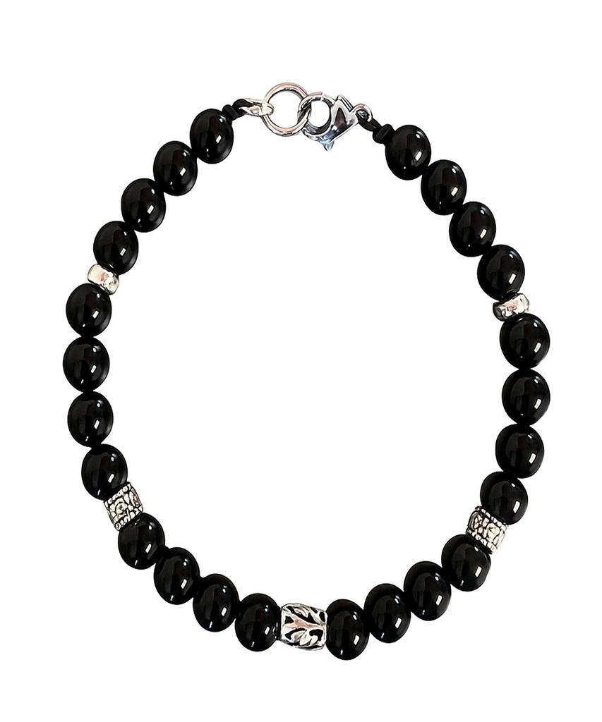 Серебряный браслет Aruda с акцентом из оникса