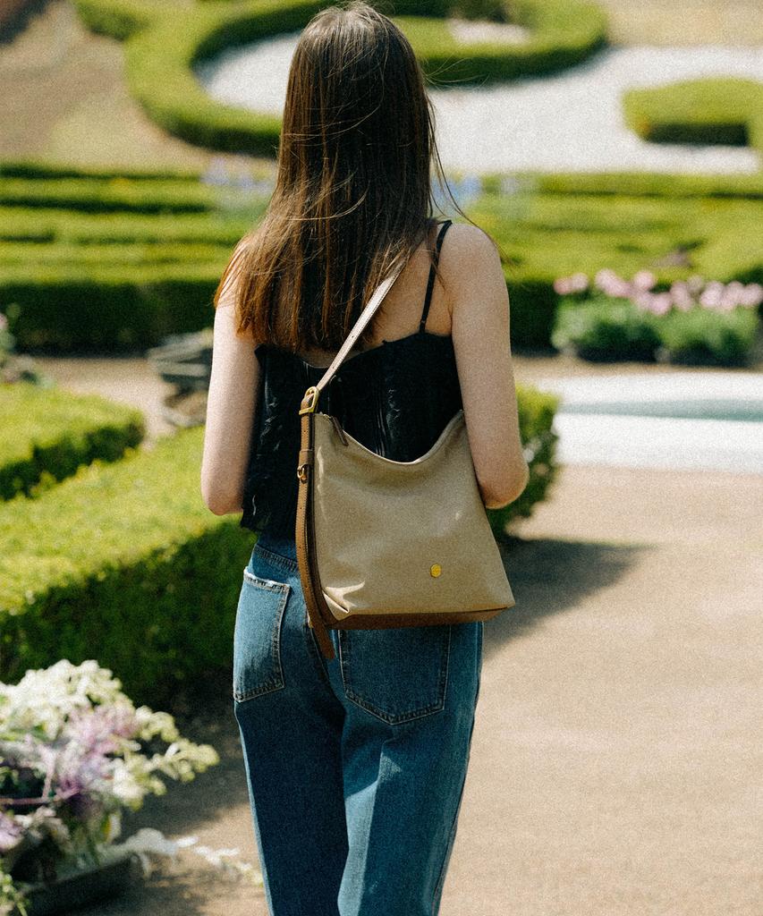 Lememe Sac Leonie Nylon Capuccino