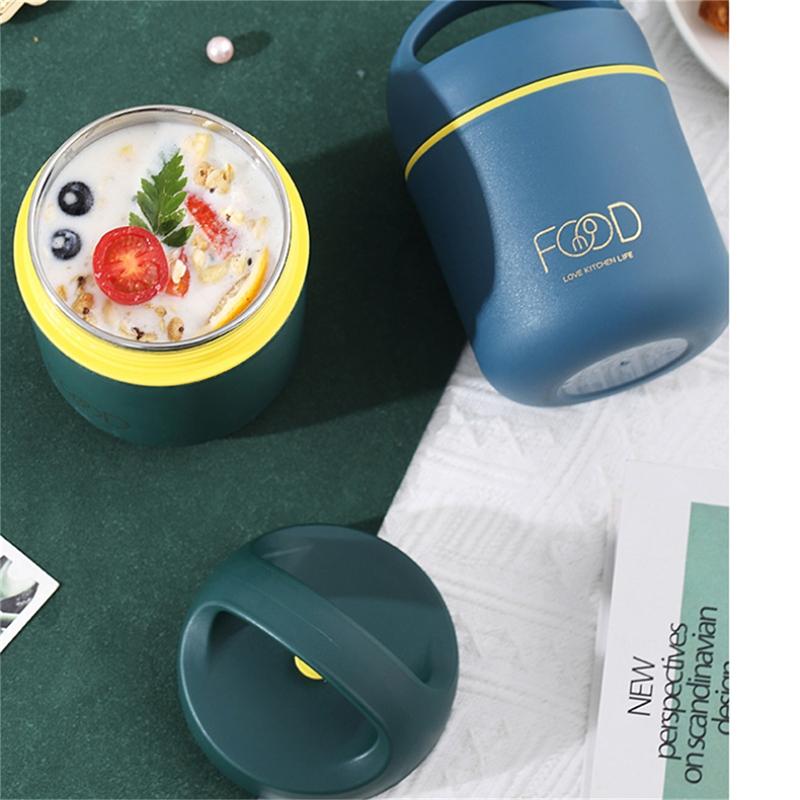 Изолированный ланч-бокс, ведро для офисного работника, маленькая коробка для супа, чашка для отвара, горшок, портативная коробка для завтрака