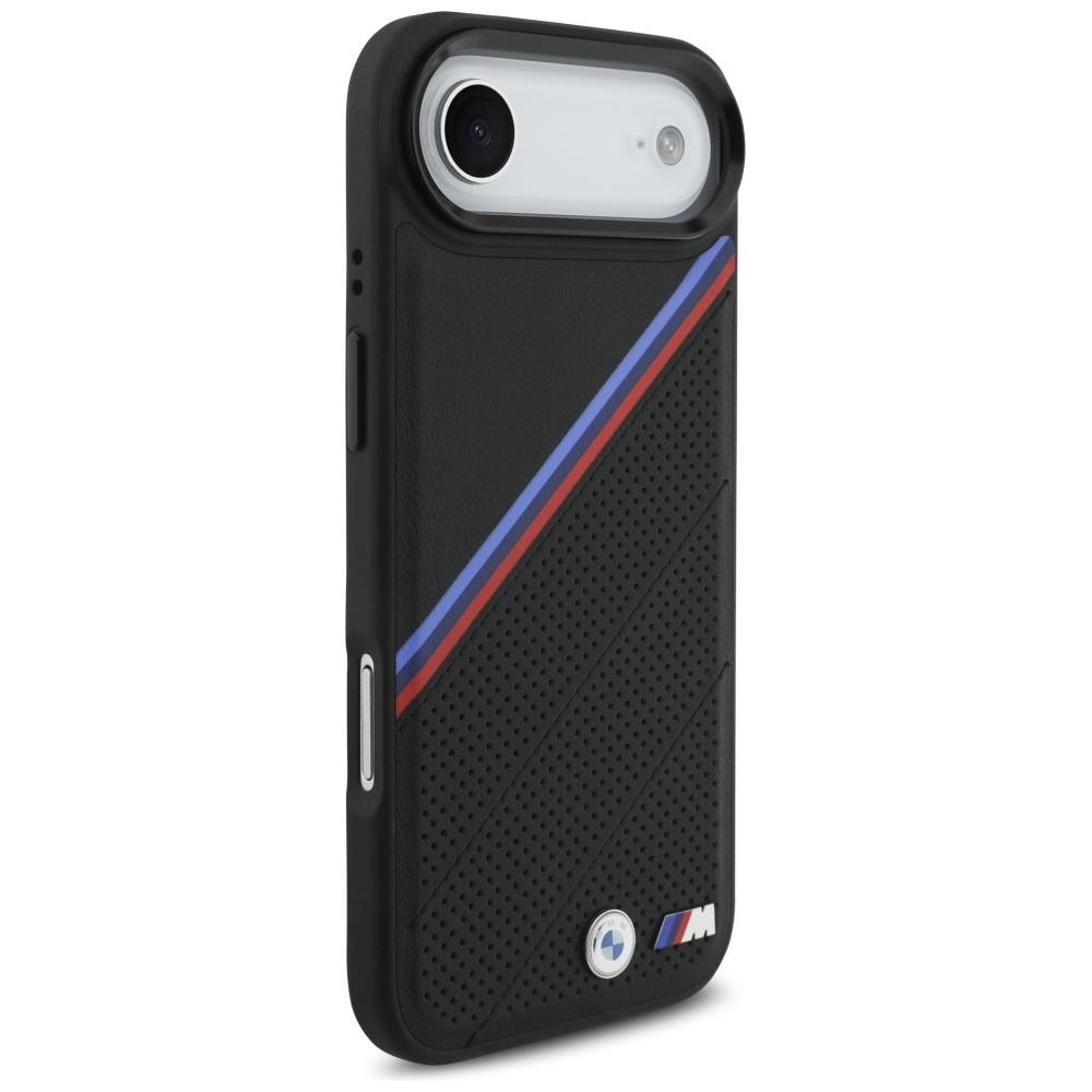 BMW M Tricolor Metal Logo MagSafe Case for iPhone Air Black