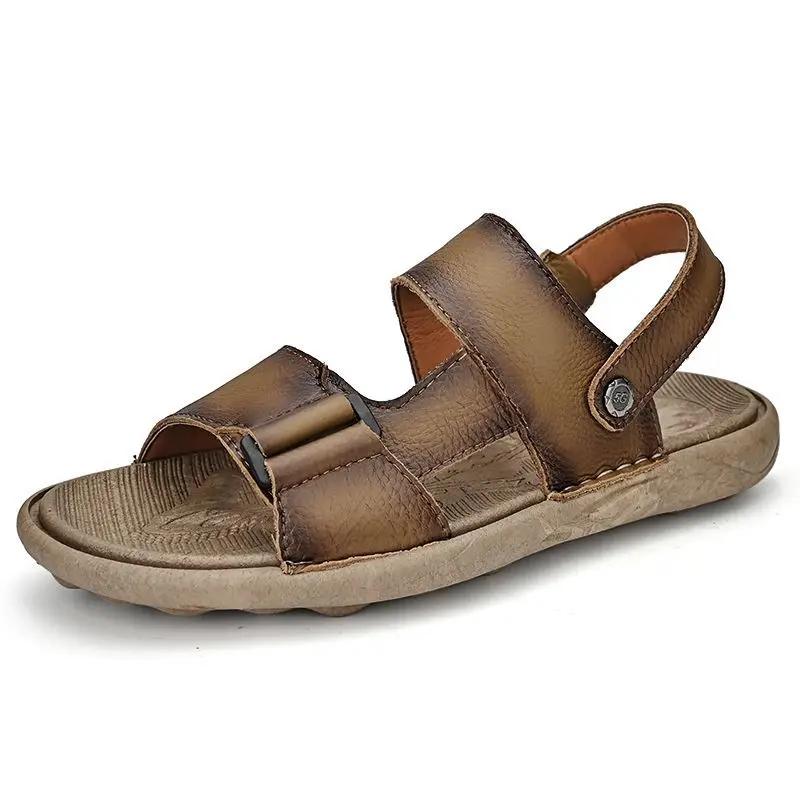 Повседневные мужские сандалии Мягкий тренд 2024 Обувь для мужчин Уличная летняя распродажа V Новый дизайн Дешевая распродажа Корейский стиль Стили Купить Взрослый