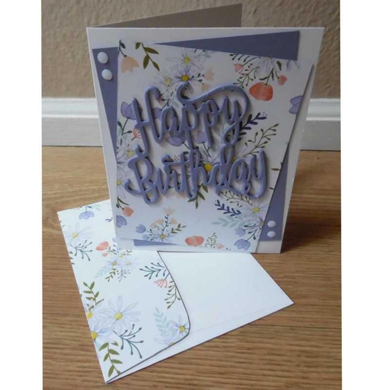 Трафареты для резки металла с днем ​​рождения для скрапбукинга своими руками