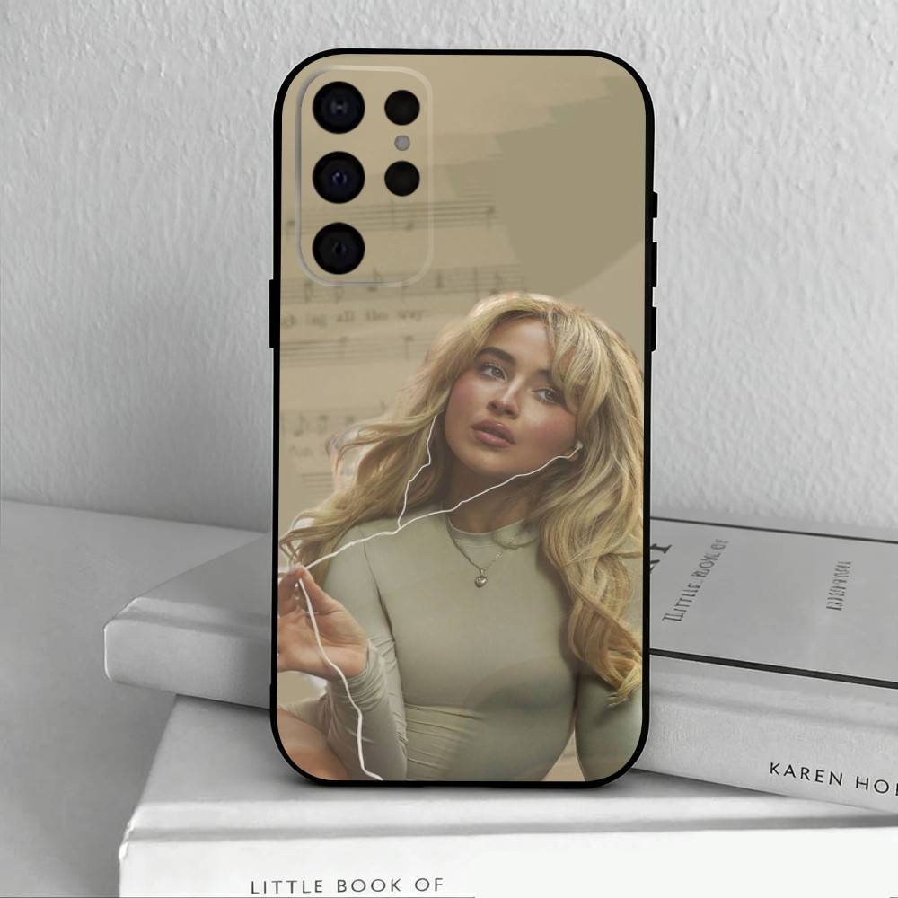 Singer S-Sabrina C-Carpenter Phone Case For Samsung S25,S24,S21,S22,S23,S30,Ultra,S20,Plus,Others Soft Black Cover