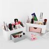 Double Layer Plastic Makeup Organizers Storage Box Cosmetic Drawers Jewelry Display Box Case Desktop Container Boxes Organizer