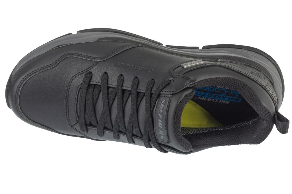 Skechers Benago - Hombre, Mens Black Sneakers