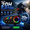 HIPPCRON K06A Motor Helmet Headset Bluetooth6 IP65 Wireless Headphone Soft Mic Earphone Voice Assistant Light On Off 400mah 40MM Helmet Communication