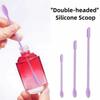 3pcs Double-head Cosmetic Digging Spoon Mini Face Mask Brush Jam Scraping Spoons  Makeup Brushes Set