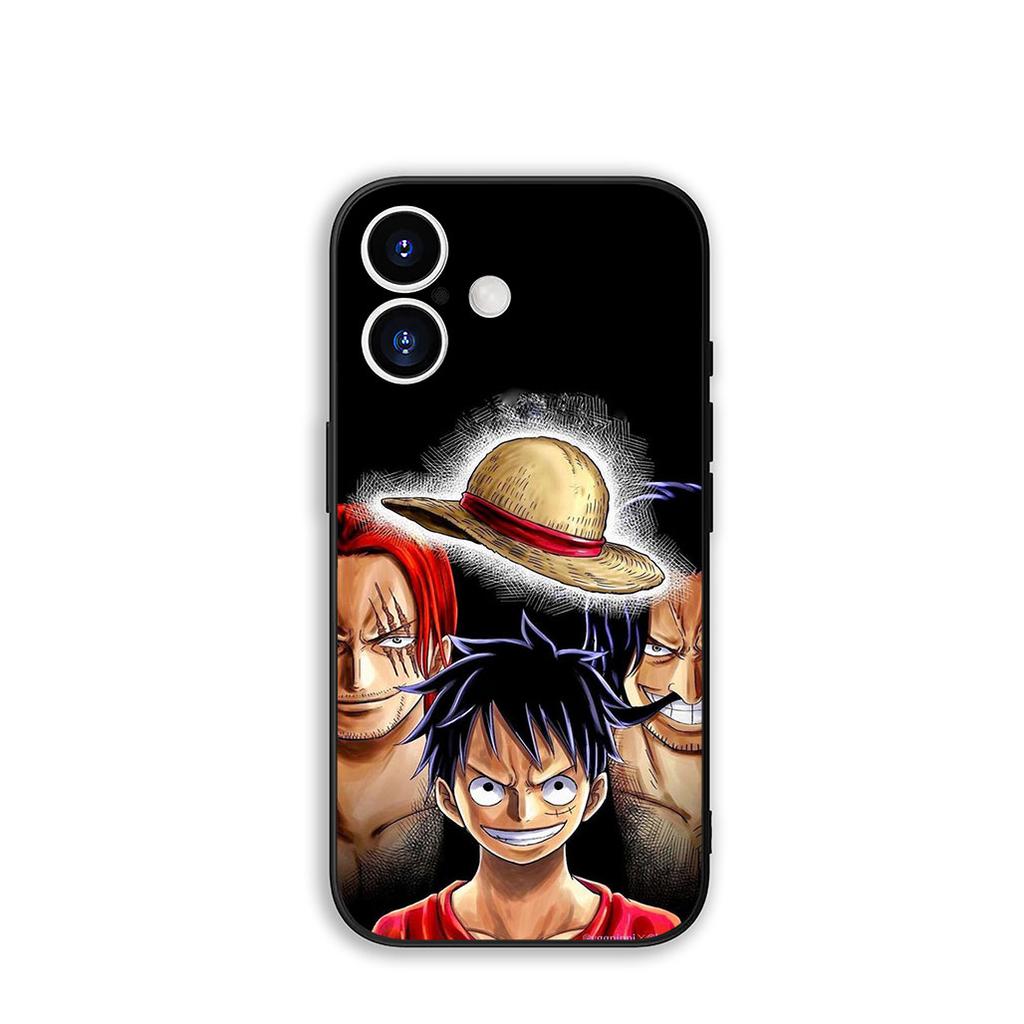 Phone Cover Roronoa Zoro Luffy One Piece Casing for Apple iPhone 16 15 14 Plus 13 12 Mini 17 Pro Max + ProMax 16E Air 15+ Case