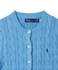 Polo Ralph Lauren W Cable Knit Short Sleeve Cardigan - Blue