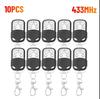1-50PCS Universal Garage Door Control Wireless RF Remote Control 433MHz Electric Gate Remote Control Key Fob Controller