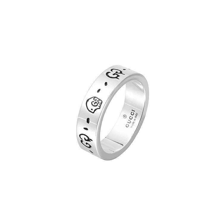 GUCCI Ghost Ring Small Silver Unisex 477339-J8400-0701