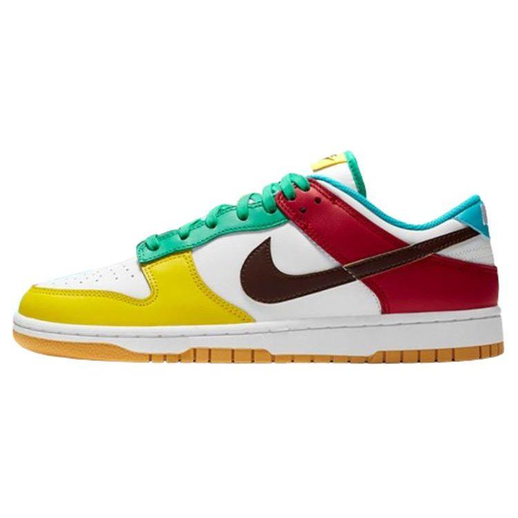Nike Кроссовки Dunk Se 'Free.99' из синтетической кожи, низкие, для скейтбординга, Белый Красный Синий, Унисекс CZ2496-100