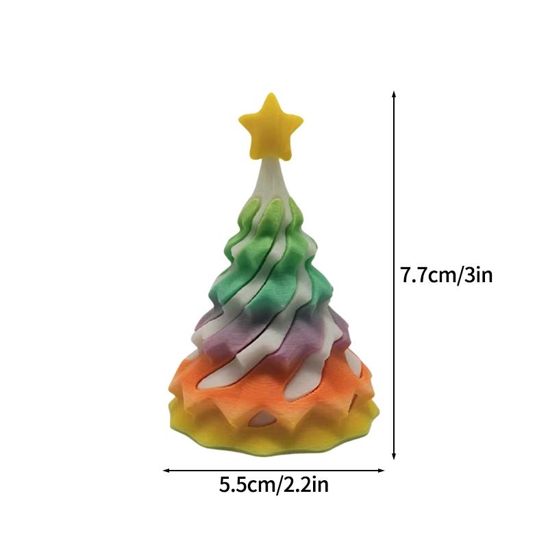 3D-печатная рождественская елка Рождественское украшение Настольное украшение 3D-печатная фигурка Рождественский подарок для гостей Домашние украшения