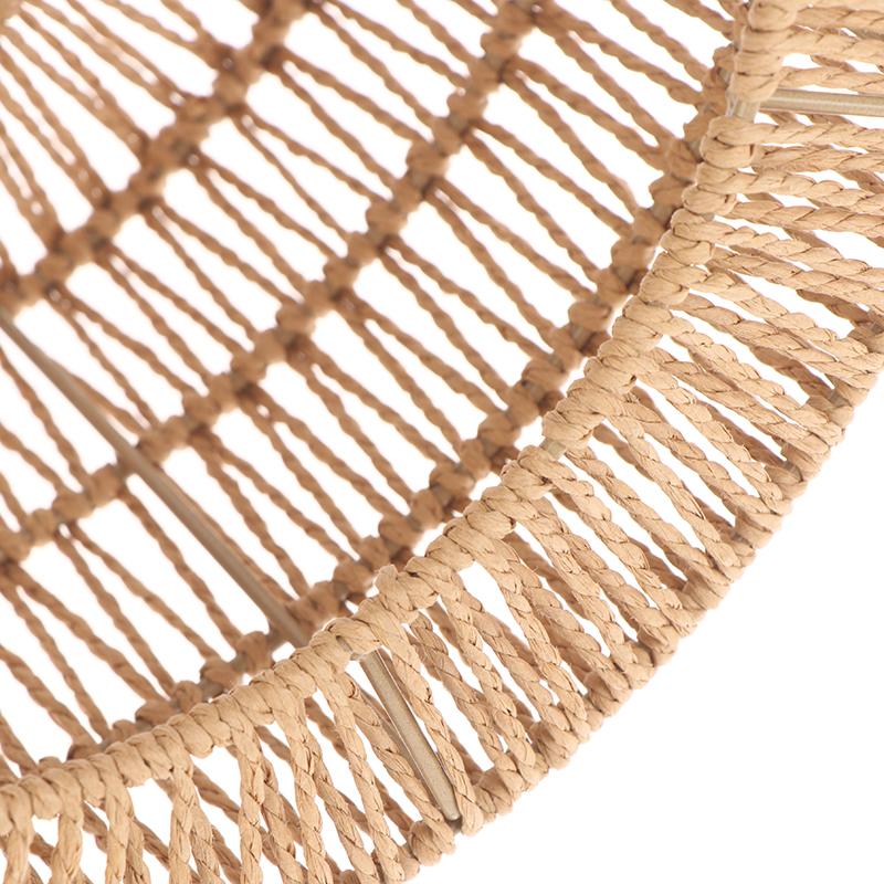 Плетеная абажур-люстра из бумажной веревки, защитный кожух для лампочки, подвесной абажур для ресторана, чайной комнаты, гостиной