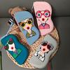 Silicone Glasses Case with Wrist Strap - Portable Travel Organizer for Glasses, Lipstick, Headphones & Small Items - Cute Cartoon Design