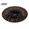 Non Slip Floor Decor 3D Horror Area Rug, Round Halloween Mat, Realistic Creepy Easy Clean Seasonal Mat Patterns, Non-slip Washable Rug for Living Room