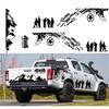 2 шт. Черные виниловые наклейки для пикапа Ranger