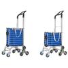 Huishida Foldable 8-Wheel Stair Climbing Shopping Cart
