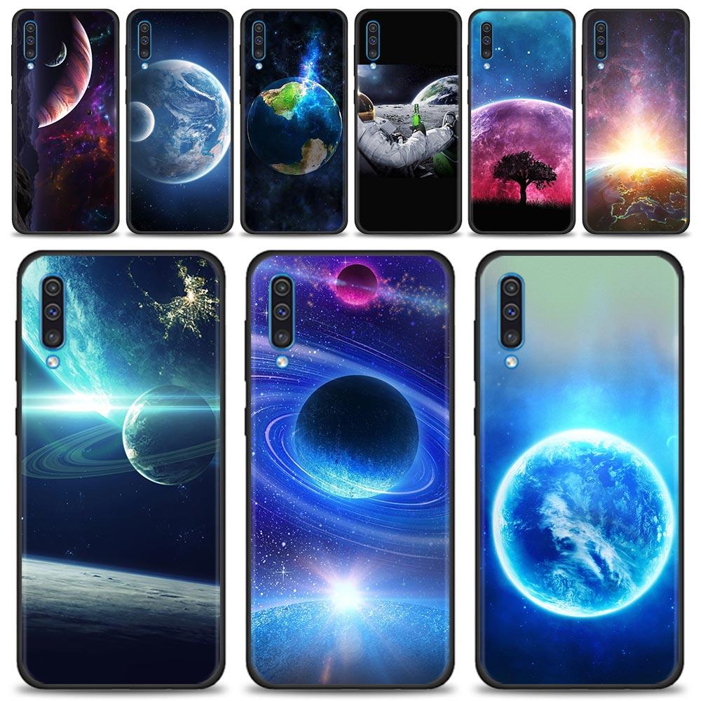 Силиконовый чехол для телефона Samsung Galaxy A50 A70 A10 A20e A30 A40 A20s A10s A10e A80 A90 A60 A30s, чехол в виде ракушки, Земли, Луны, Планеты