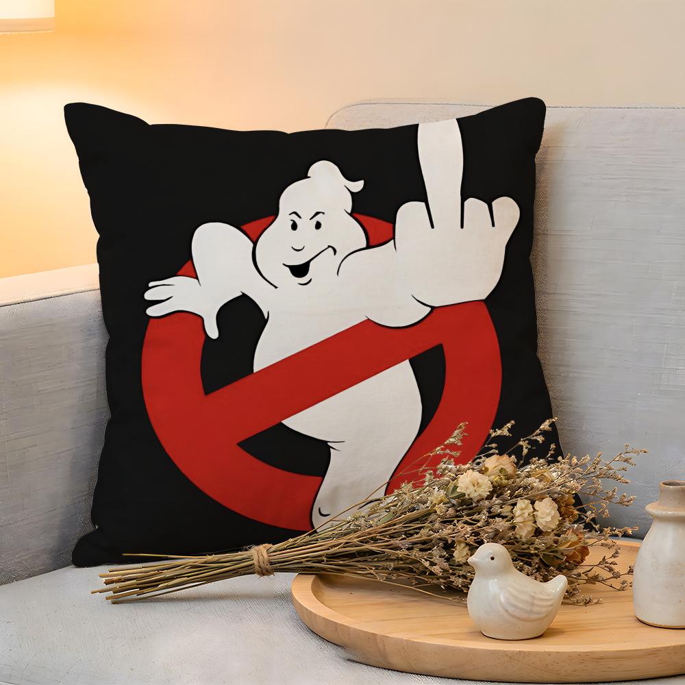 Cushion Cover Linen SkinFriendly Soft Decorative Case For Sofa Home Decor Classic Movie GGhostbusters Pillow cover