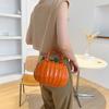 2024 Autumn Women's Pumpkin-Shaped Handbag - Fashionable & Fresh PU Crossbody Bag