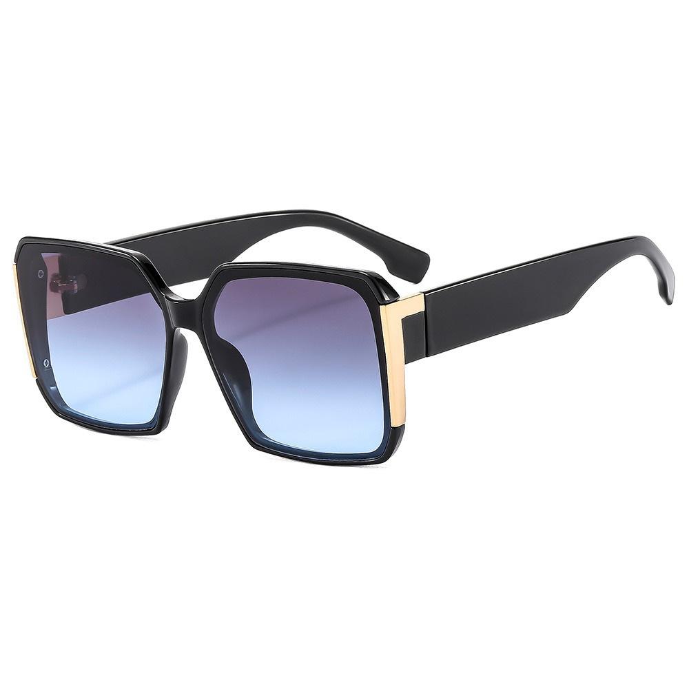 Retro Luxury Leopard Print Gradient Square Women Sunglasses Brand Design Golden Decoration Personality Trend  Men Glasses Uv400