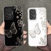 Чехол для телефона Samsung Galaxy A72 A54 A14 A56 A32 A36 A13 A12 A17 A52 A16 A34 A23 A71 A25 A73 Креативные Бабочки Цветы