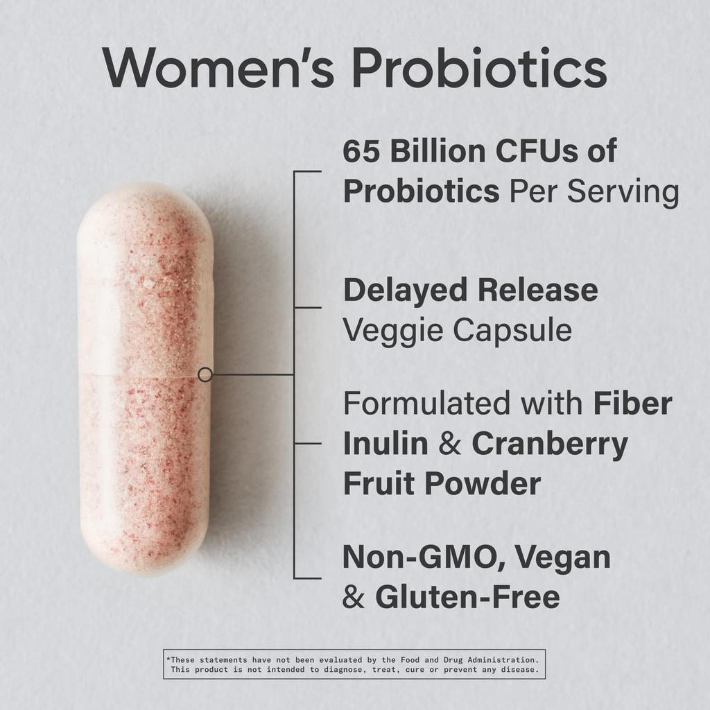 Sports Research Women's Probiotic, Cranberry + Prebiotic, 30 Delayed-Release Veggie Capsules