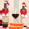 2Pcs/Set Christmas Wine Bottle Cover Table Decorations Christmas Wine Bottle Decoration Home Party Ornament