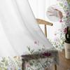 Ферма полевые цветы растение цветок прозрачные шторы для гостиной спальни украшения шифоновая тюль вуаль кухонная оконная занавеска
