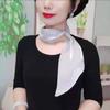 Diamond Wraps Neck Satin False Collar Fashion Cross Scarves
