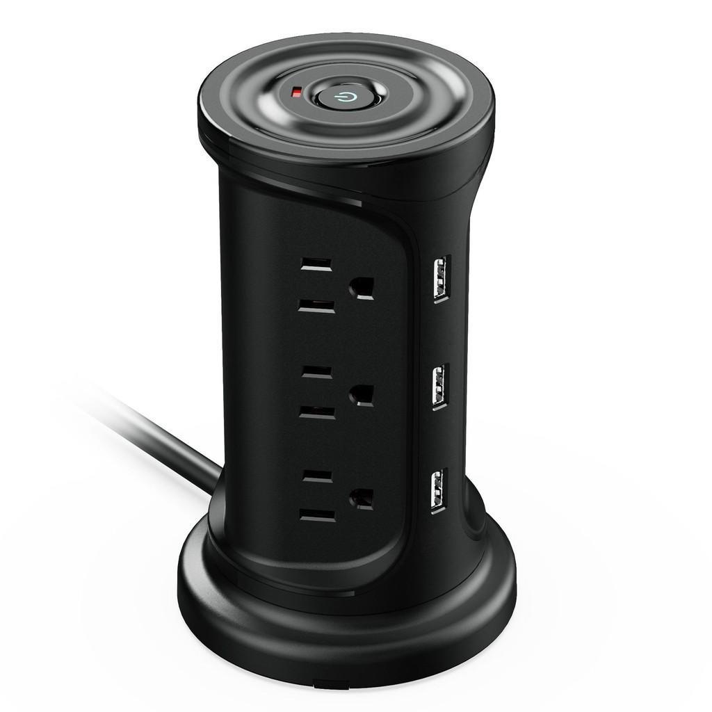 Office Multiple Ports Socket Board Portable Tower Extenders With USB Ports Household High Power Vertical Socket