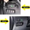Carbon Fiber ABS Fog Light Switch Button Decoration Frame For Honda Pilot 15-22