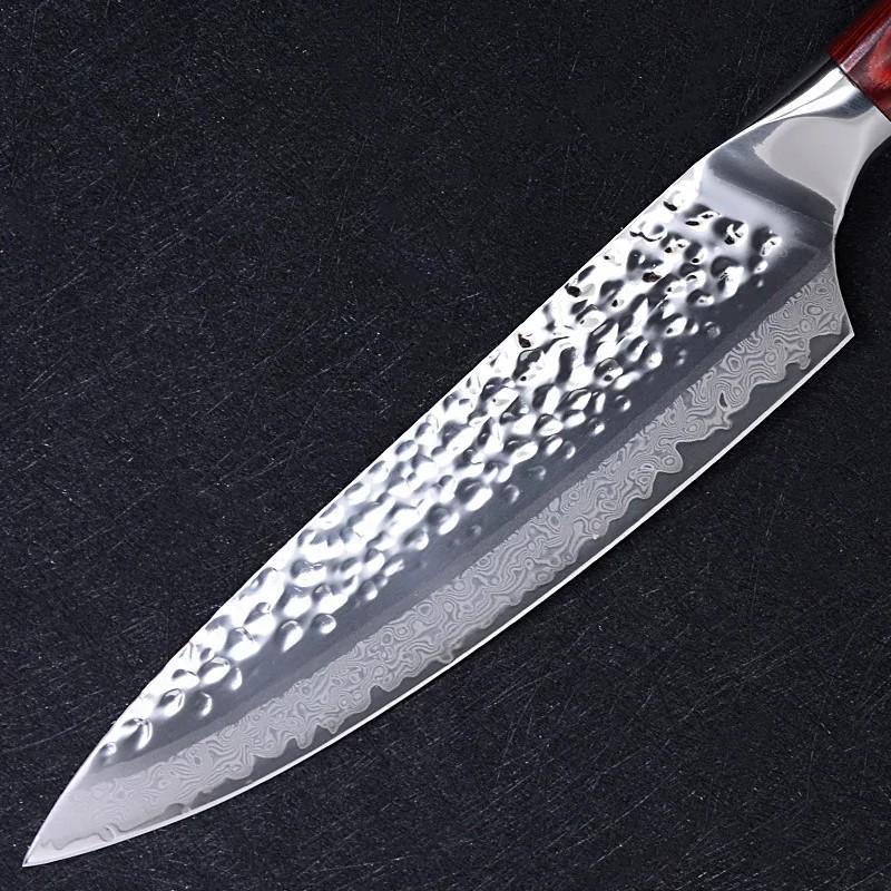 67-слойный дамасский шеф-нож, японский нож для суши, кухонный топорик, нож для нарезки мяса и рыбы, кухонный нож