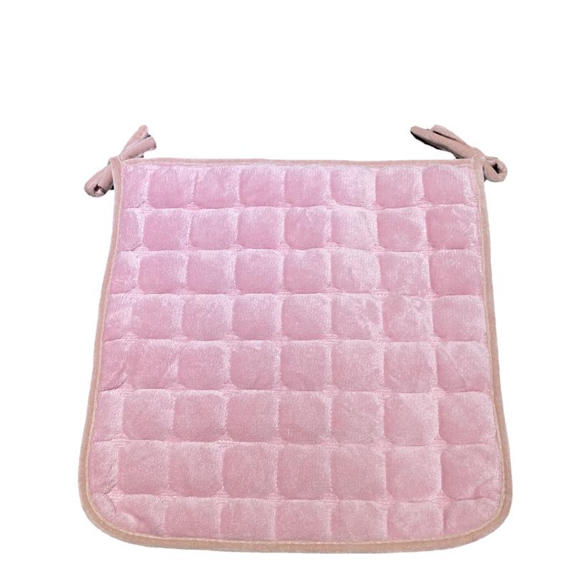 Оформление: Плюшевая подушка на обеденный стул с завязками для осени/зимы