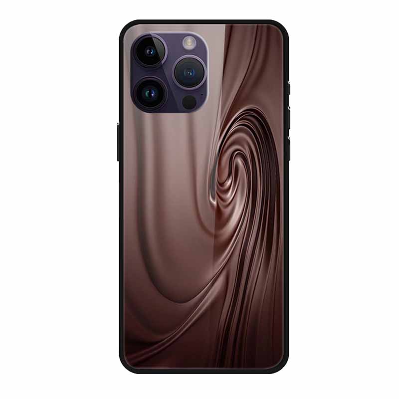 Закаленное Стекло Чехол Для iphone 15 Pro Max Чехол Жесткое Стекло Задняя Крышка Мягкий ТПУ Бампер Для iphone 16 Pro Max Чехол для Телефона 16Pro Max