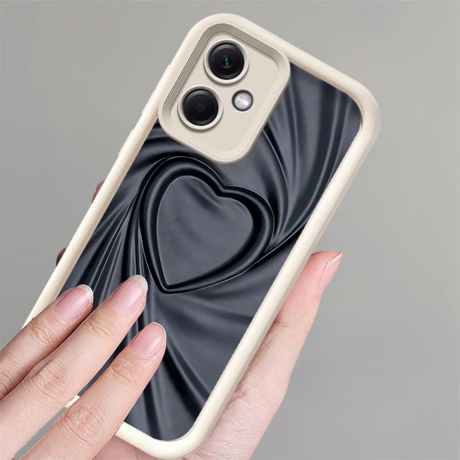 Чехол для телефона для Xiaomi Poco F8 X3 Pro C61 X3 NFC C51 C50 Черный Белый Простой Сердце