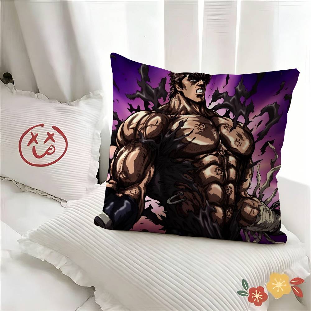 ПК Классический Аниме-экшен HHokuto No Ken Наволочка Модная Квадратная Наволочка Спальня Диван Комната Декор в стиле Ins Отдых