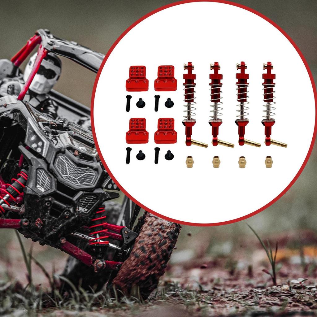 1/16 RC Car Shock Absorbers Spare Parts Aluminum with Mount Vehicle
