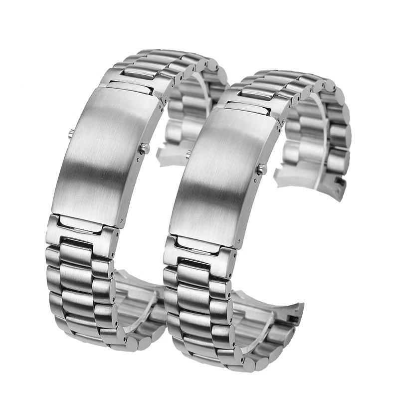 Для ремешка часов Omega Seamaster 600 Ocean Universe 300 Браслет из нержавеющей стали с solidным изогнутым концом 18мм 20мм 22мм