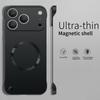 Безрамочный ультратонкий магнитный чехол для телефона для iPhone 17 Air 16 16E 15 14 Plus 13 12 11 Pro Max Для Magsafe Мягкая задняя крышка из ПК