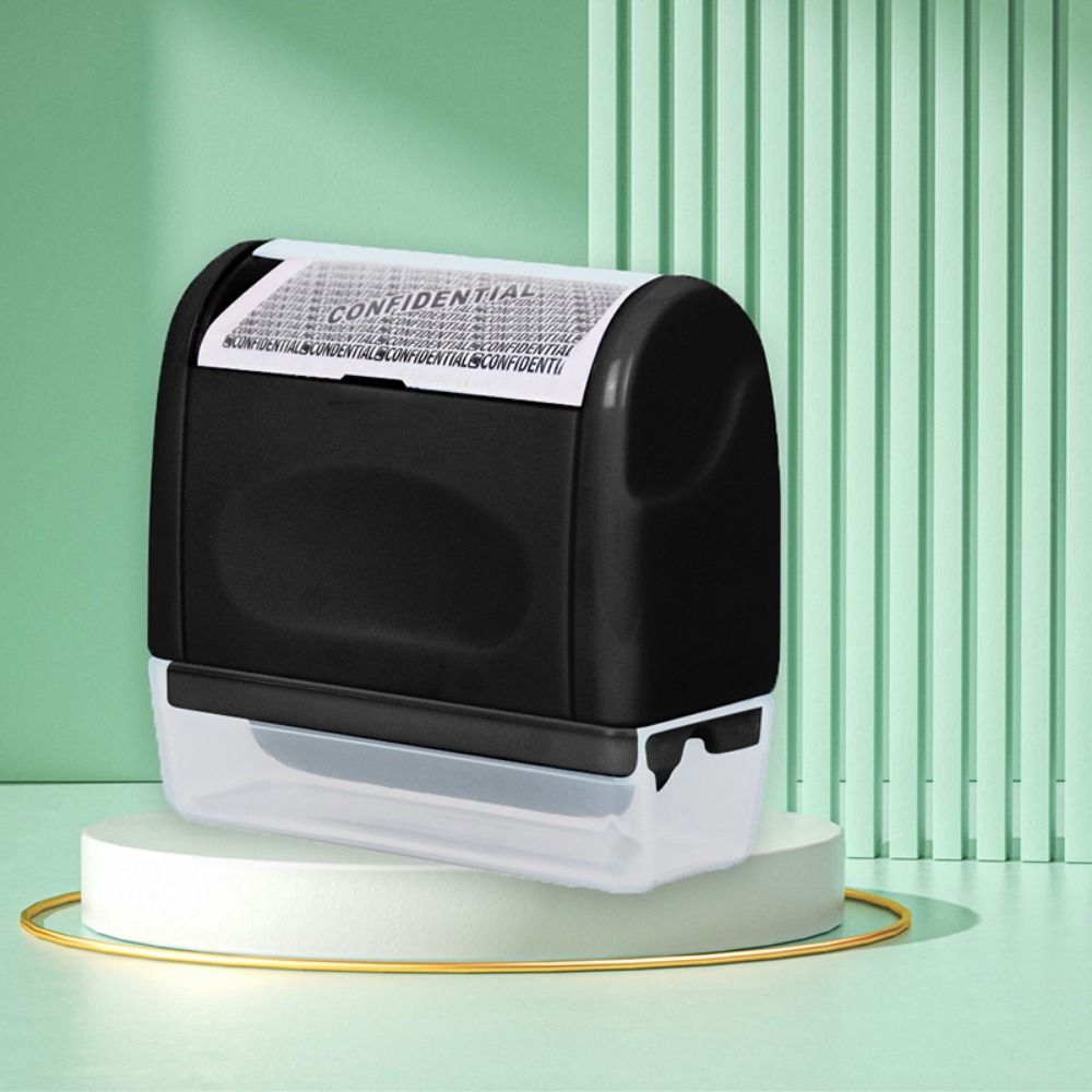 Защитный от кражи личных данных ролик-штамп с защитой от протечек Портативный ролик-штамп Ручной ролик-штамп Зашифрованный штамп Чернила для заправки