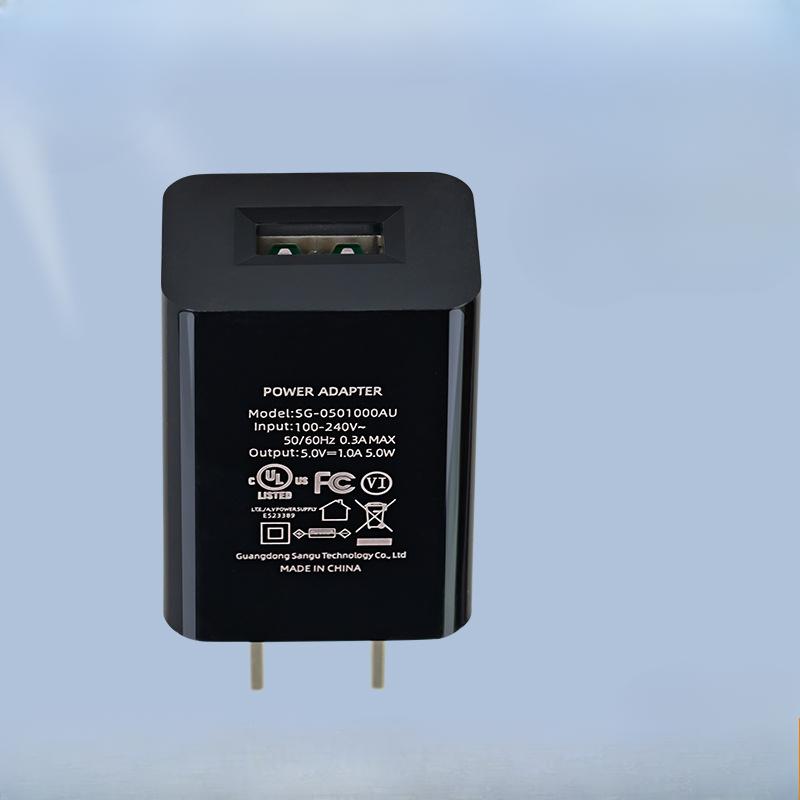 Новый адаптер 5 В 1 А, соответствующий требованиям США, сертифицированный UL, сертифицированный FCC, зарядное устройство Mini USB First Choice мощностью 5 Вт
