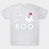 T Shirt Women Im His Boo Tshirt Halloween Ghost Couples Matching Harajuku Print Kawaii Tshirt Summer Short Sleeve Female T-Shirt Top Tee