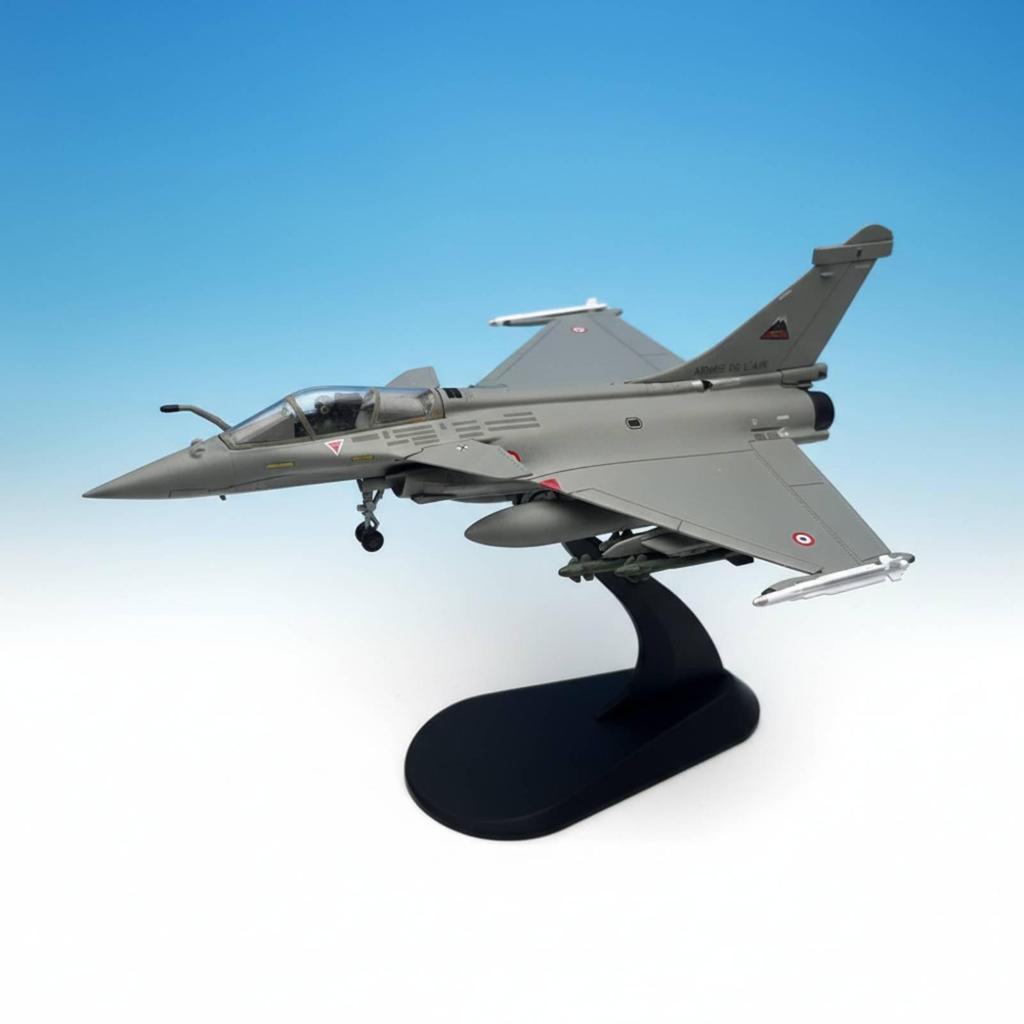 1/100 Scale Rafale C Model Highly Detailed French Warplane Diecast Fighter