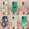 For Oppo Reno 7 4 5 6 8 Lite 2 3 10 Pro 5G Case Cover Cute Dinosaur Soft Liquid Silicone Square Matte Shockproof Women's Phone Bag For Oppo Bumper
