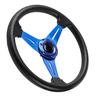 14in 350mm   Racing Steering Wheel Aluminum PU Lther Car Sport Racing Drift Steering Wheel Blue